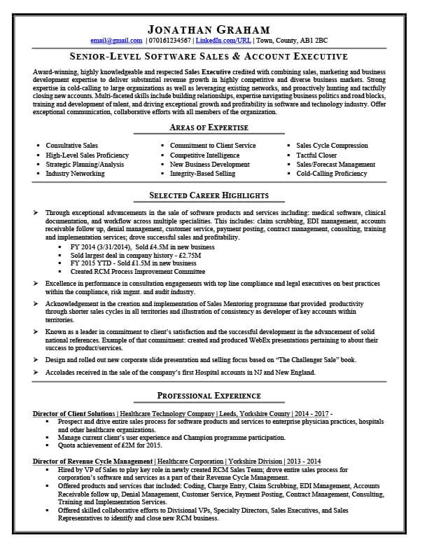 Jon's CV before TopCV